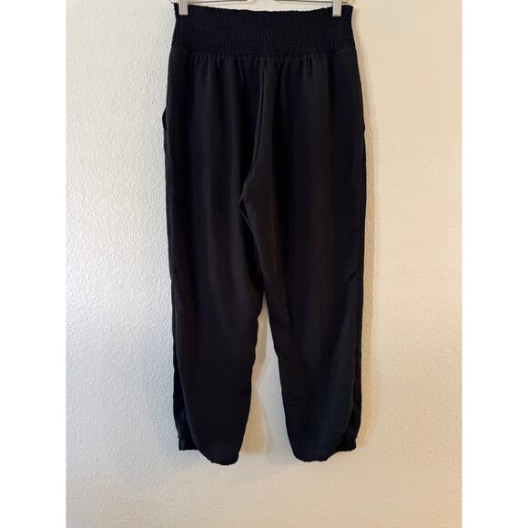Jack by BB Dakota Harem-Style Pull-On Jogger Pants Womens Size M Black Smocked - Picture 3 of 8